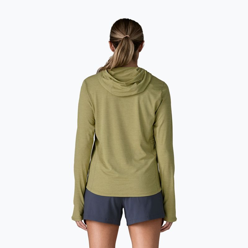 Дамски суитшърт Patagonia Capilene Cool Sun Hoody gumtree green/light gumtree green x-dye 3