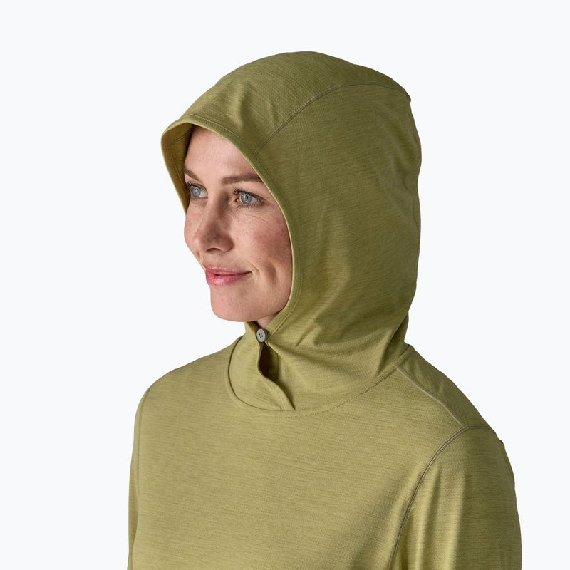 Дамски суитшърт Patagonia Capilene Cool Sun Hoody gumtree green/light gumtree green x-dye 5