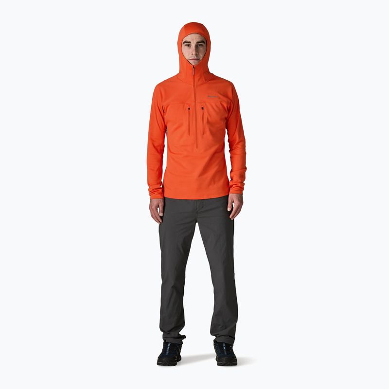 Мъжки суитшърт Patagonia R1 Ultralight Hoody coal orange 2