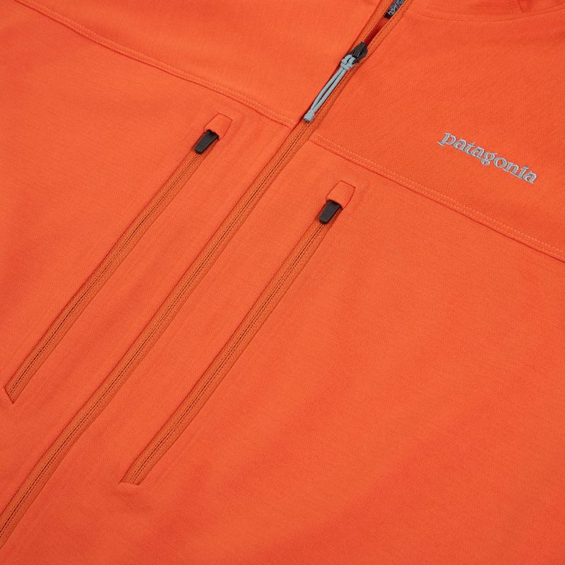 Мъжки суитшърт Patagonia R1 Ultralight Hoody coal orange 12