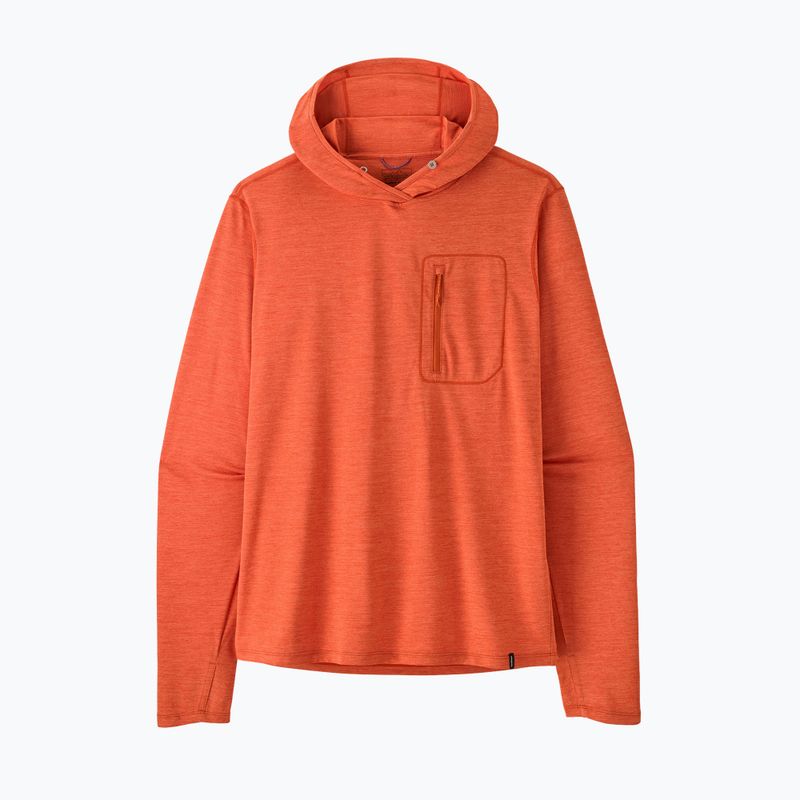 Мъжки суитшърт Patagonia Capilene Cool Sun Hoody coal orange/light coal orange x-dye 9