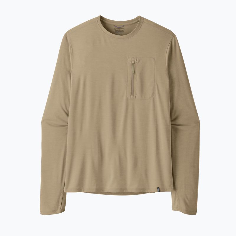 Мъжка блуза с дълъг ръкав Patagonia Capilene Cool Sun seabird grey/light seabird grey x-dye 7