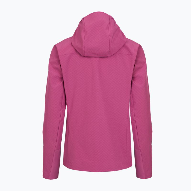 Дамско софтшел яке Patagonia R1 CrossStrata Hoody faded magenta 2