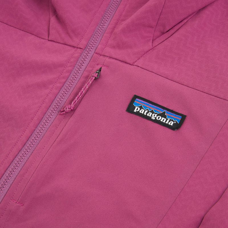 Дамско софтшел яке Patagonia R1 CrossStrata Hoody faded magenta 3