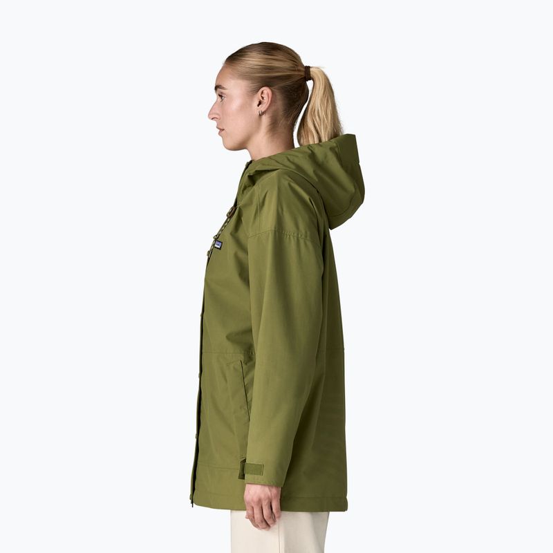 Дамско яке за дъжд Patagonia Outdoor Everyday Rain caper green 2