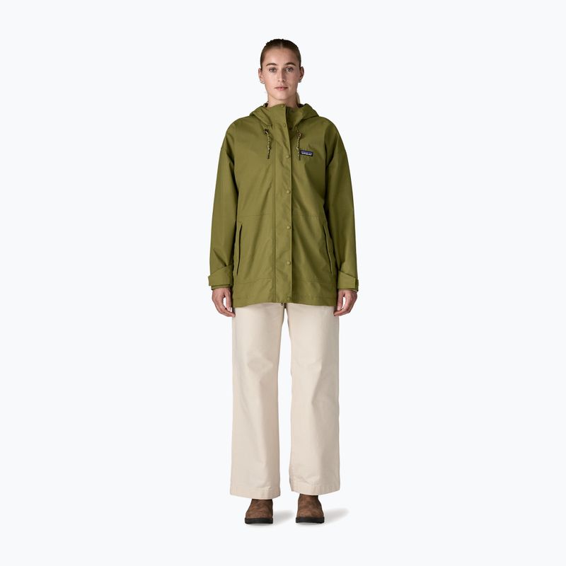 Дамско яке за дъжд Patagonia Outdoor Everyday Rain caper green 3