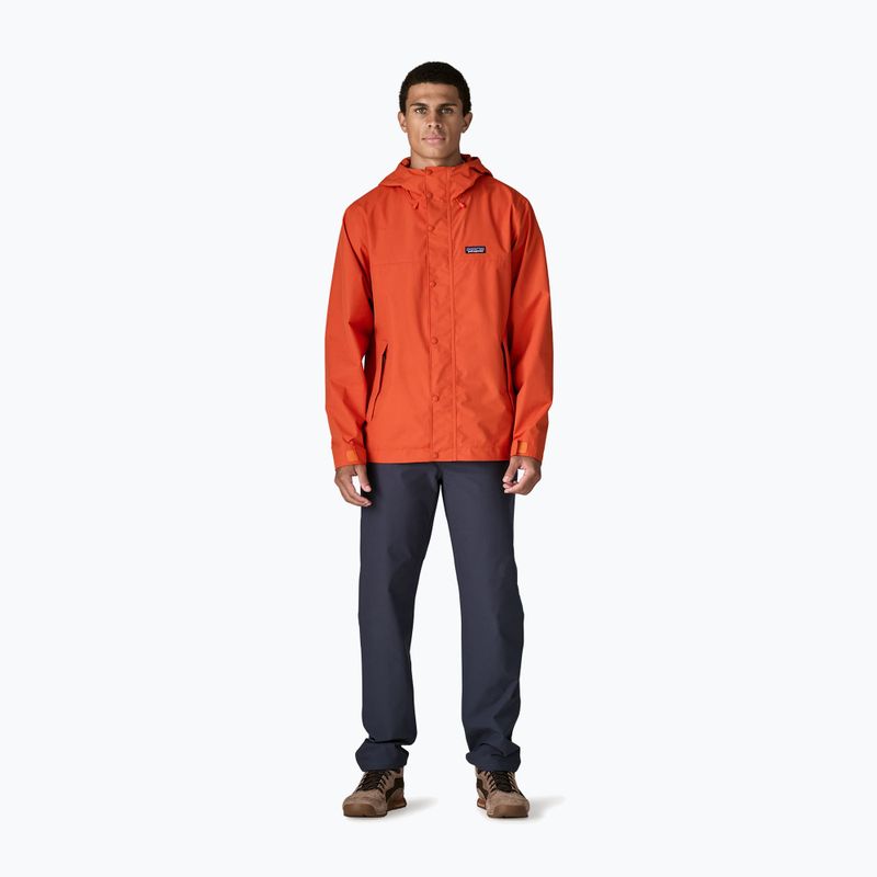 Мъжко яке за дъжд Patagonia Outdoor Everyday Rain coal orange 2