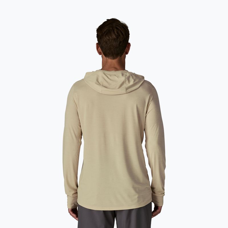 Мъжки суитшърт Patagonia Capilene Ultra Hoody pumice/dyno white x-dye 3