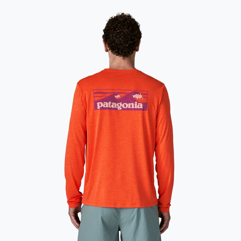 Мъжка блуза с дълъг ръкав Patagonia Capilene Cool Daily - Boardshort Logo orange peel/light orange peel x-dye 2