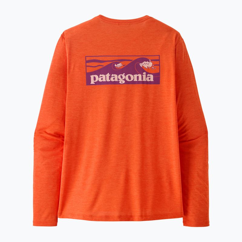 Мъжка блуза с дълъг ръкав Patagonia Capilene Cool Daily - Boardshort Logo orange peel/light orange peel x-dye 3