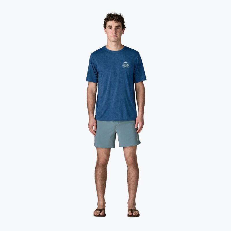 Мъжка тениска Patagonia Capilene Cool Daily - Great Waves clement blue/light clement blue x-dye 2