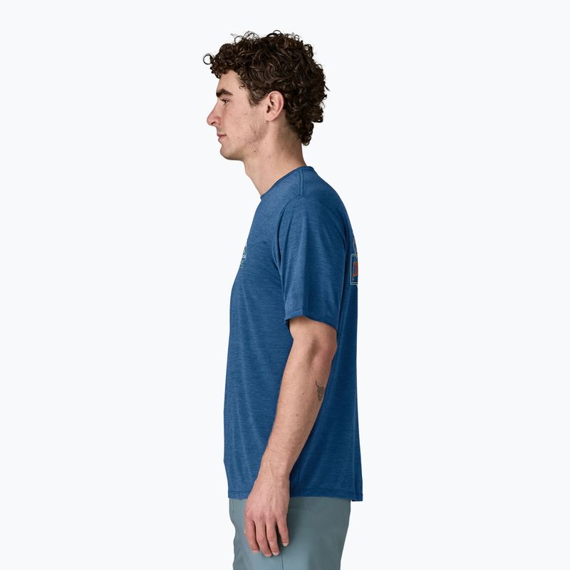 Мъжка тениска Patagonia Capilene Cool Daily - Great Waves clement blue/light clement blue x-dye 3