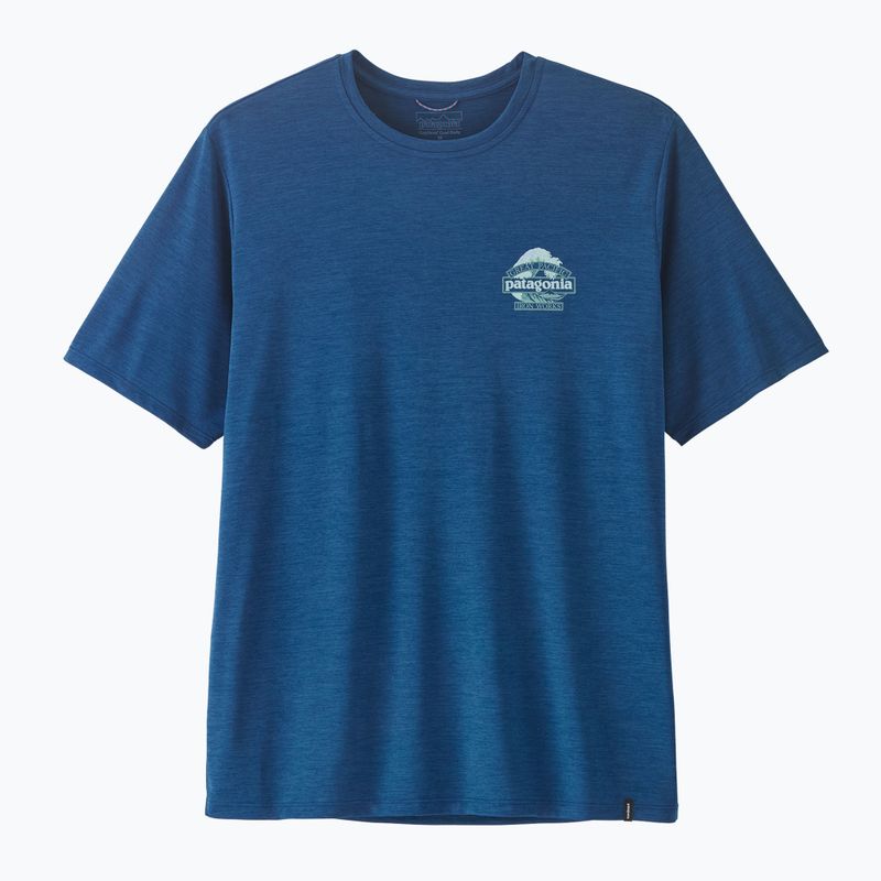 Мъжка тениска Patagonia Capilene Cool Daily - Great Waves clement blue/light clement blue x-dye 5
