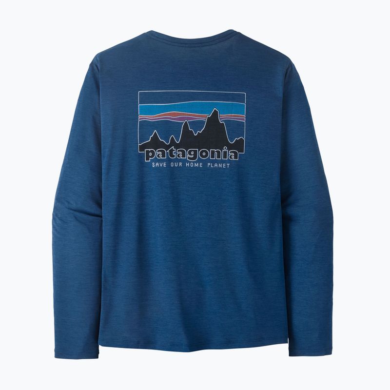 Мъжка блуза с дълъг ръкав Patagonia Capilene Cool Daily - '73 Skyline clement blue/light clement blue x-dye 6