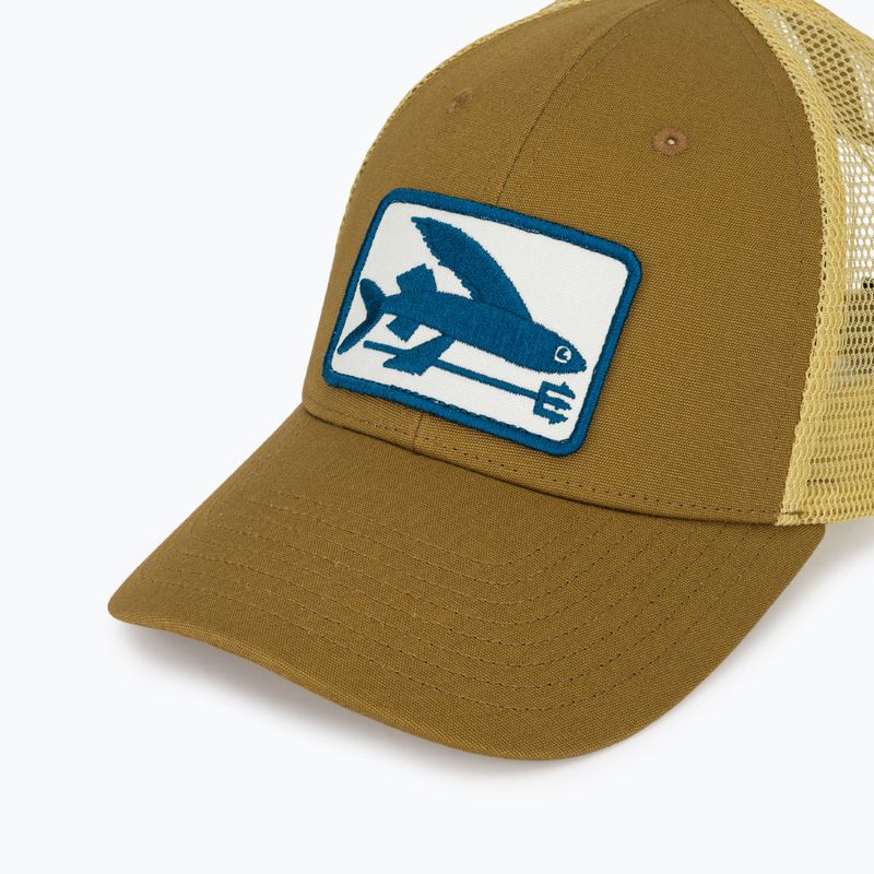 Дамска шапка с козирка Patagonia Flying Fish LoPro Trucker flying fish fork/bobcat brown 3