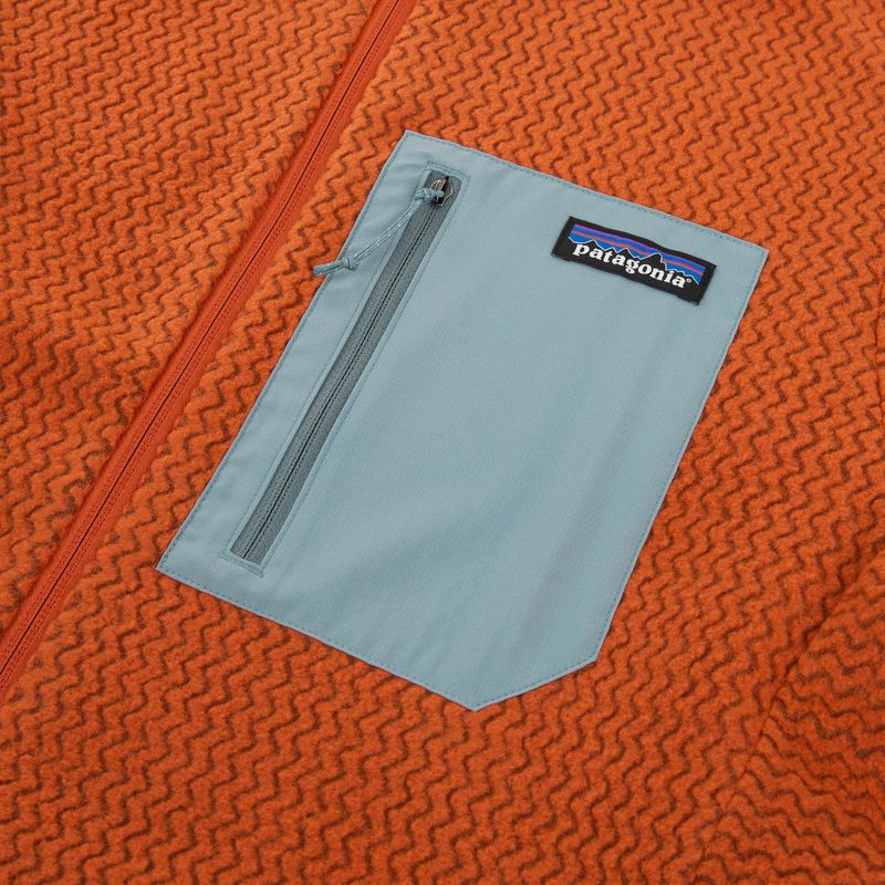 Мъжки трекинг суитшърт Patagonia R1 Air Full Zip Hoody coal orange 3