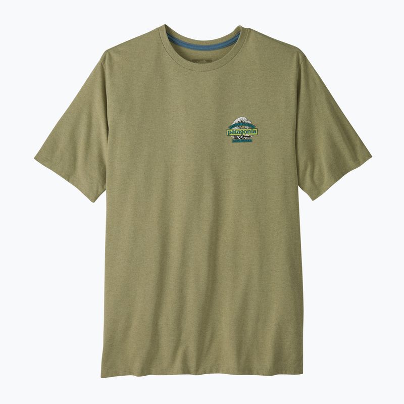 Мъжка тениска за трекинг Patagonia Great Waves Responsibili Tee gumtree green