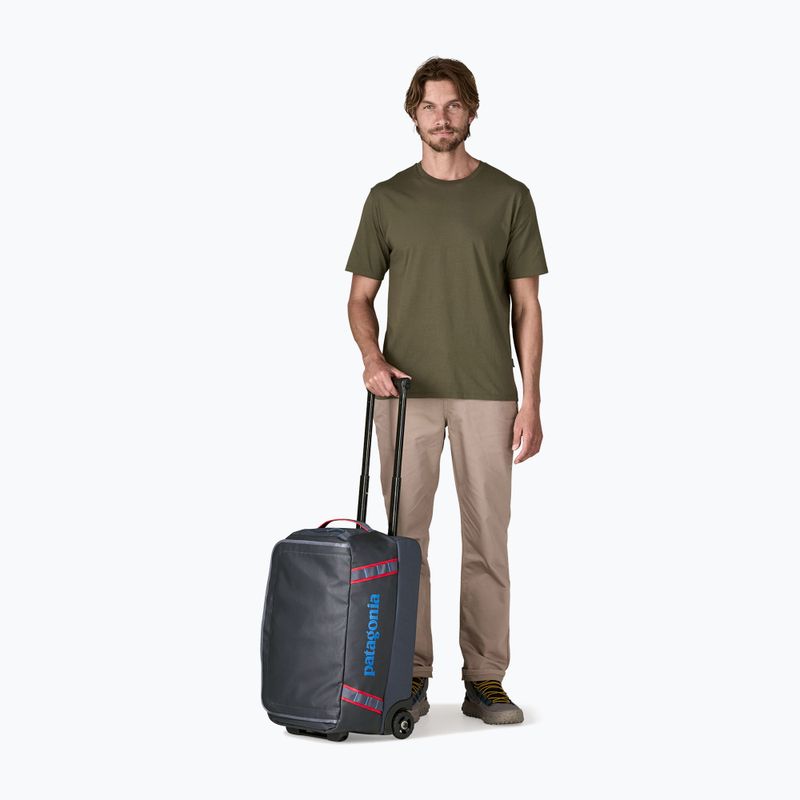 Пътна чанта Patagonia Black Hole Wheeled Duffel 40 l smolder blue/amanita red 4