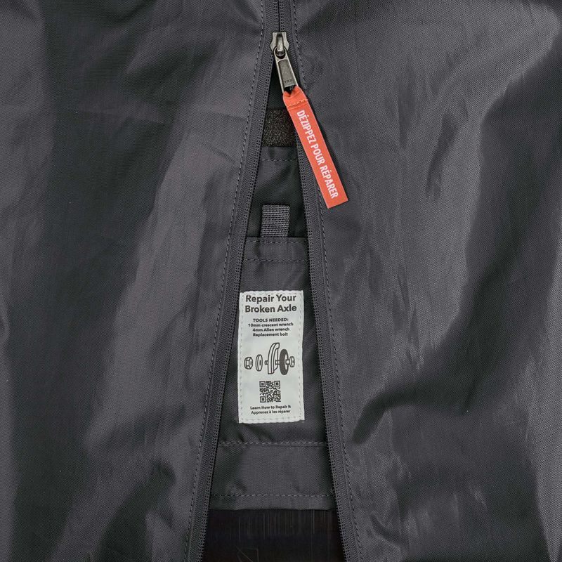 Пътна чанта Patagonia Black Hole Wheeled Duffel 70 l smolder blue/amanita red 4