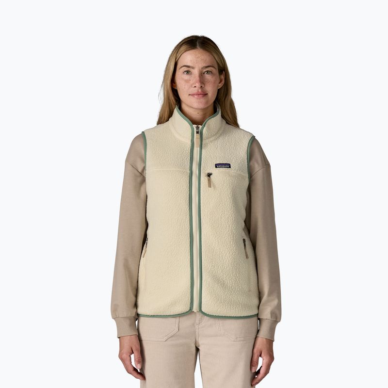 Дамски елек Patagonia Retro Pile natural w/ellwood green