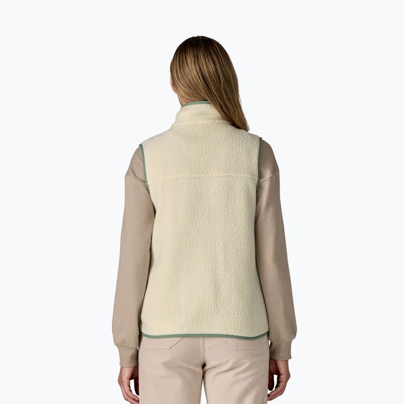 Дамски елек Patagonia Retro Pile natural w/ellwood green 3