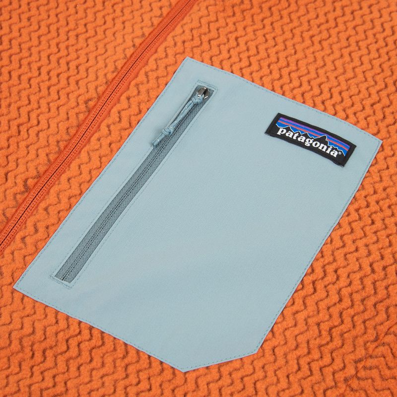Мъжки трекинг суитшърт Patagonia R1 Air coal orange 3