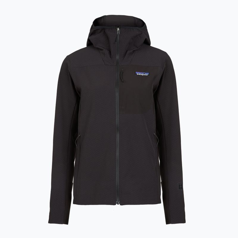 Дамско софтшел яке Patagonia R1 CrossStrata Hoody black