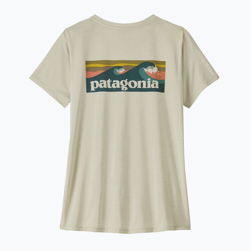 Дамска тениска Patagonia Capilene Cool Daily Shirt - Boardshort Logo dyno white 6