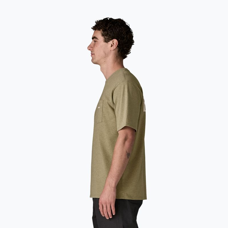 Мъжка тениска Patagonia Boardshort Logo Pocket Responsibili gumtree green 4