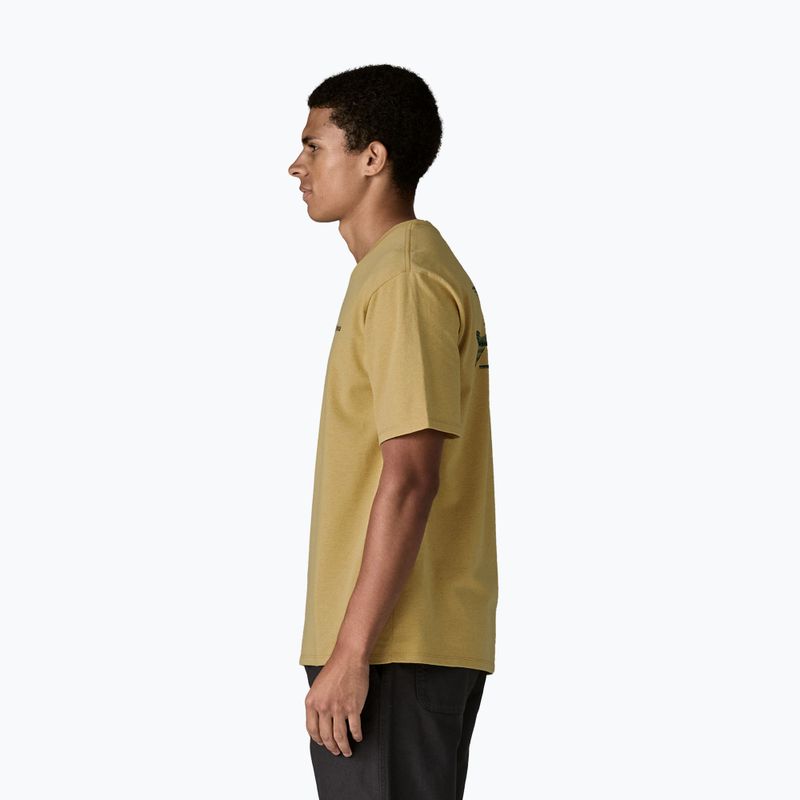 Мъжка тениска Patagonia Flying Fish Responsibili Tee limestone yellow/heritage fitz 4