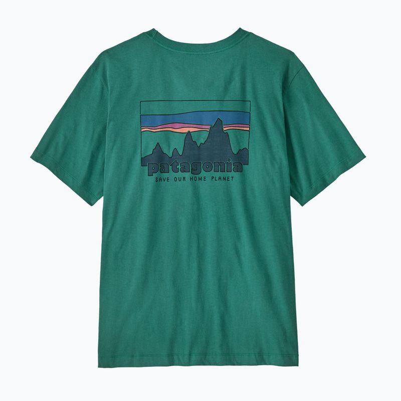 Мъжка тениска Patagonia '73 Skyline gem green 2