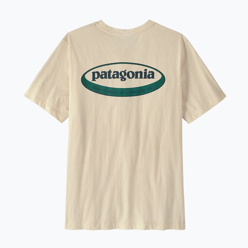 Мъжка тениска Patagonia '95 Oval Logo undyed natural 2
