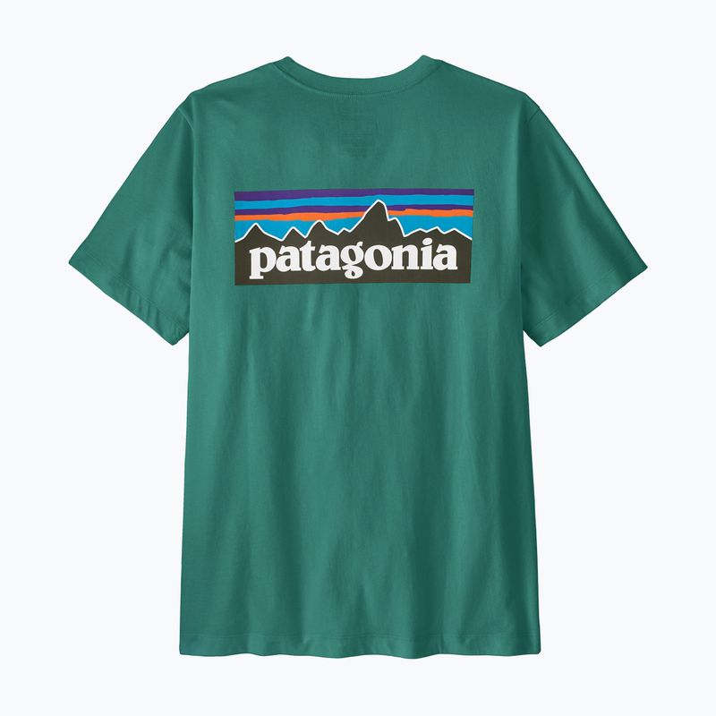 Мъжка тениска Patagonia P-6 Logo gem green 5