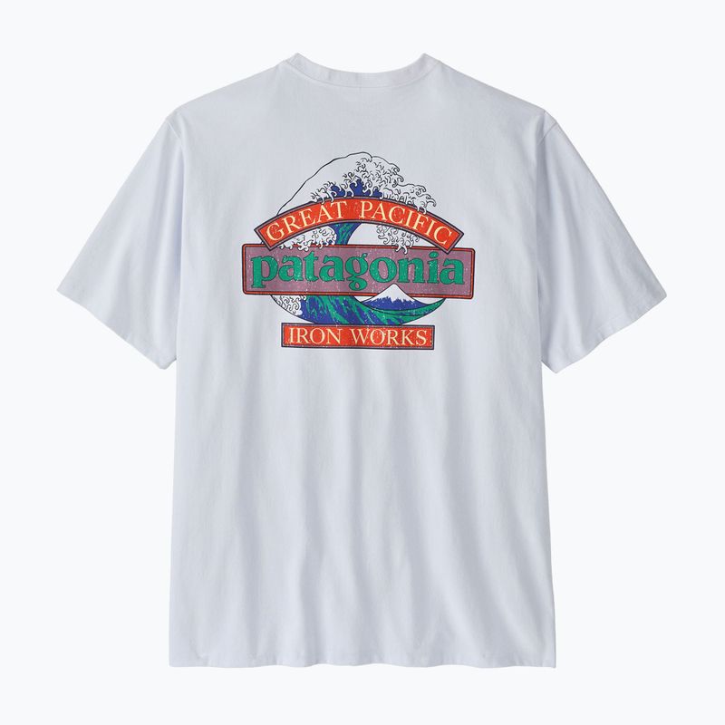 Мъжка тениска за трекинг Patagonia Great Waves Responsibili Tee white 2