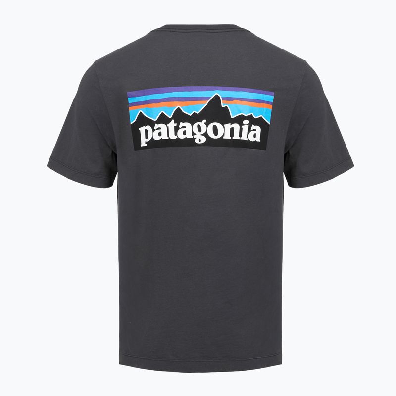 Мъжка тениска Patagonia P-6 Logo ink black 2