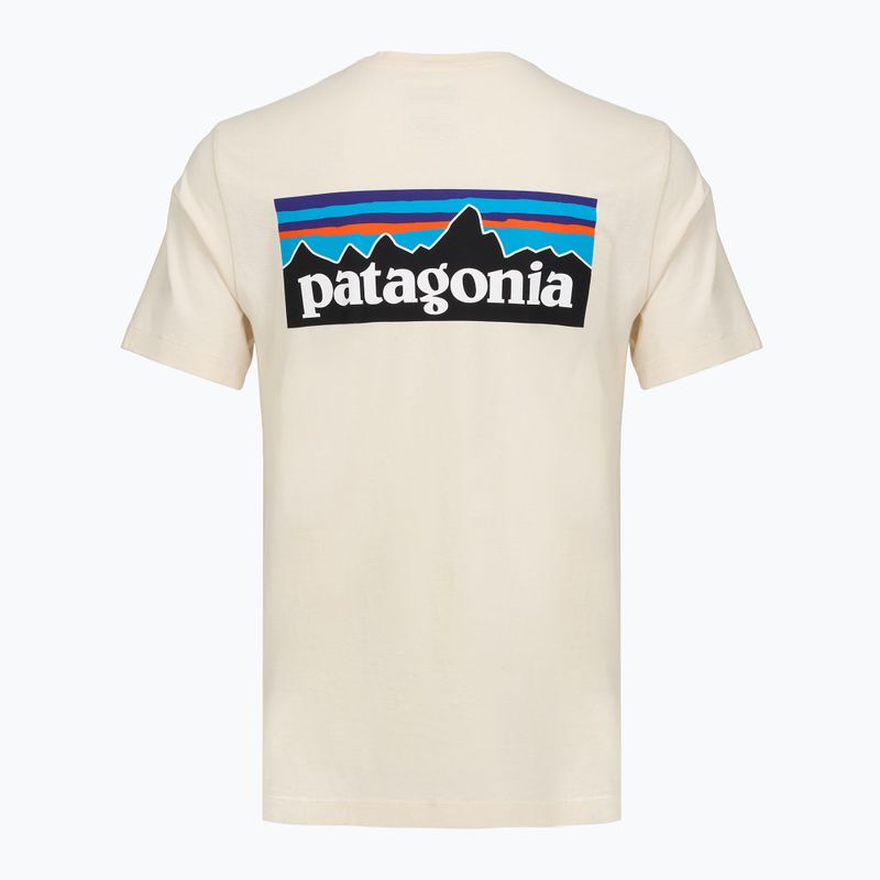 Мъжка тениска Patagonia P-6 Logo undyed natural 2