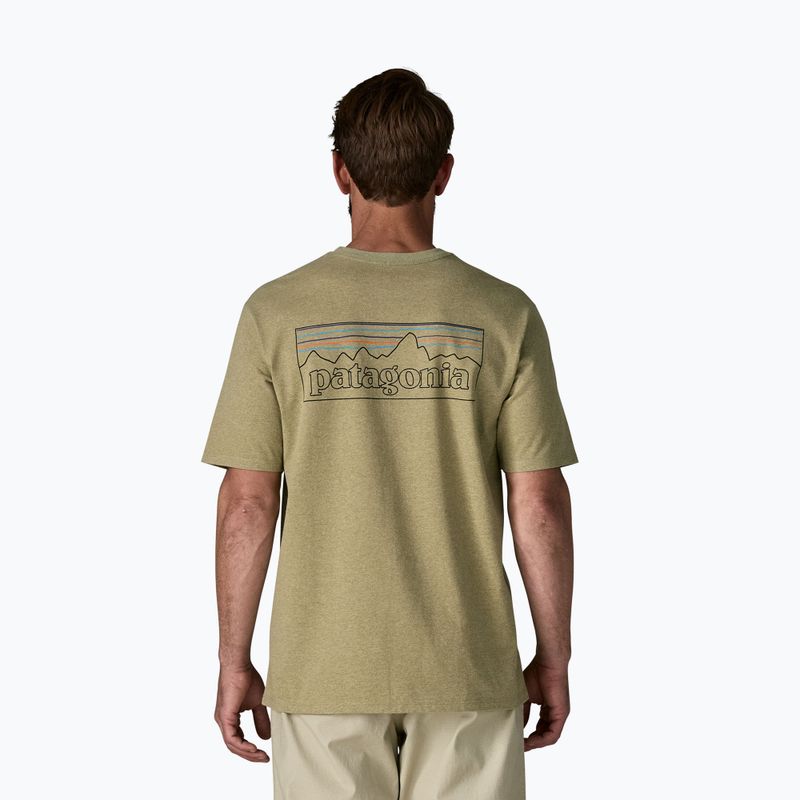 Мъжка тениска Patagonia P-6 Logo Responsibili-Tee p-6 outline/gumtree green 3