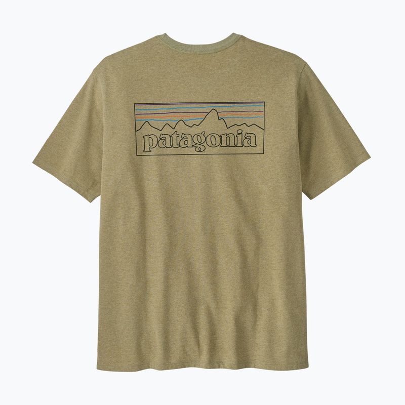 Мъжка тениска Patagonia P-6 Logo Responsibili-Tee p-6 outline/gumtree green 6