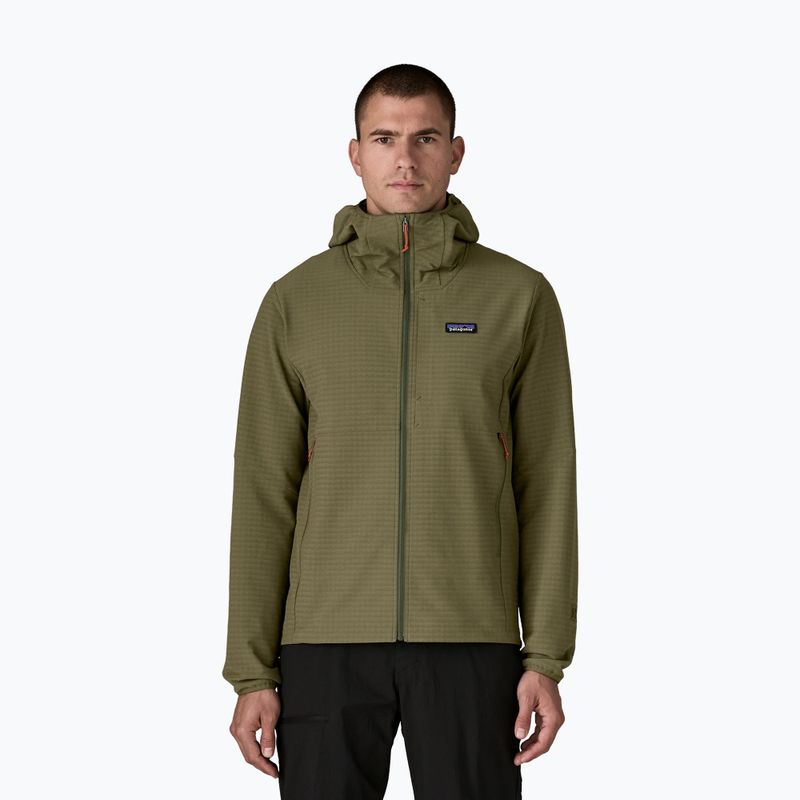 Мъжка софтшел яке Patagonia R1 TechFace Hoody basin green