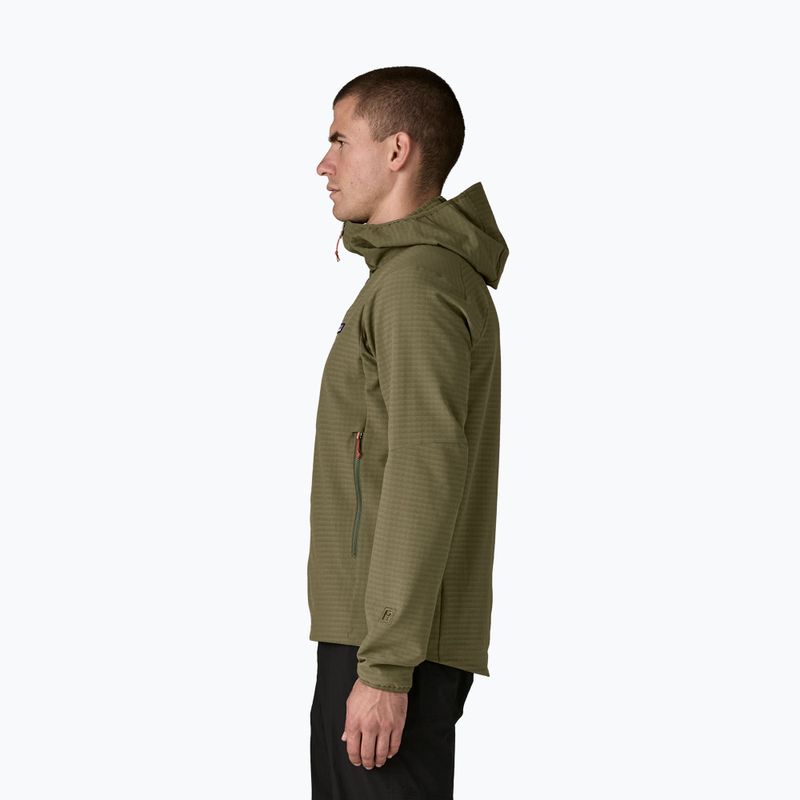 Мъжка софтшел яке Patagonia R1 TechFace Hoody basin green 4