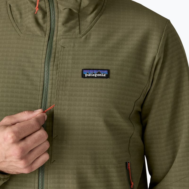 Мъжка софтшел яке Patagonia R1 TechFace Hoody basin green 9