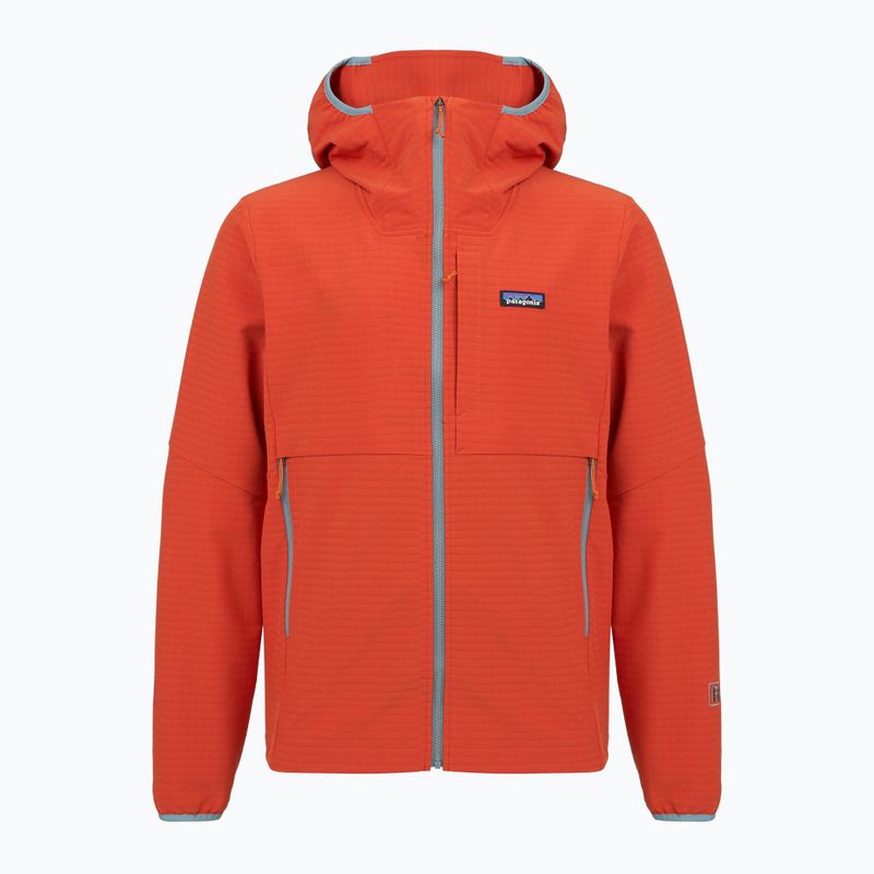 Мъжка софтшел яке Patagonia R1 TechFace Hoody hot ember