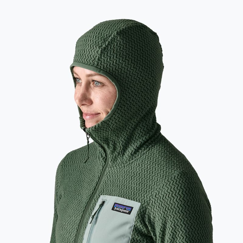 Дамски поларен суитшърт Patagonia R1 Air Full-Zip Hoody canopy green 4