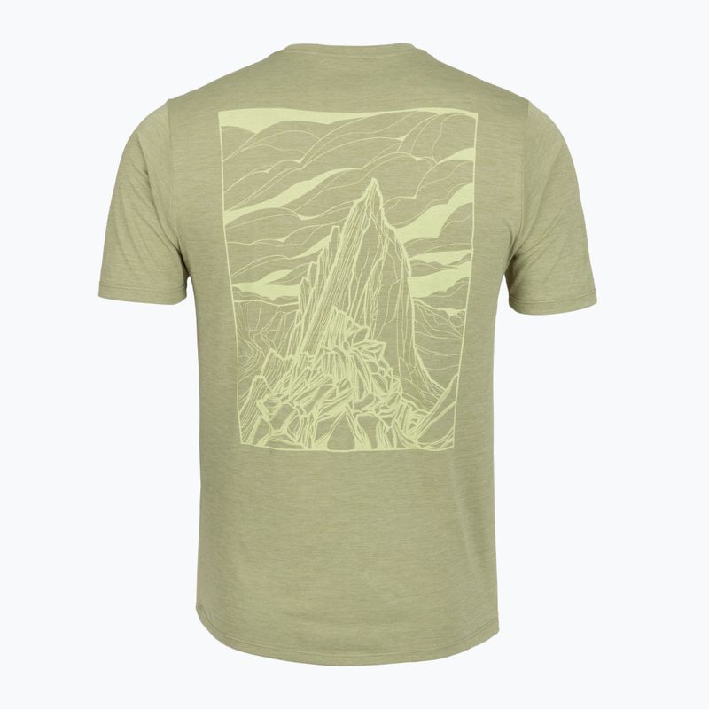 Мъжка тениска Patagonia Cap Cool Daily Shirt - Cloud Crag gumtree green - light gumtree green x-dye 2