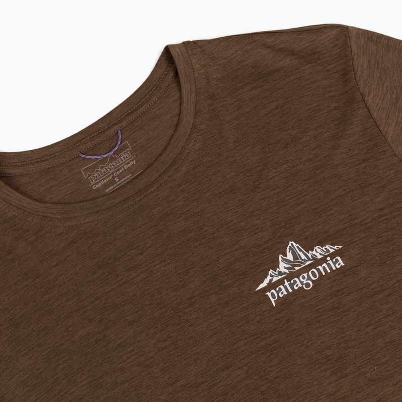 Мъжка трекинг блуза с дълъг ръкав Patagonia Cap Cool Daily Hut Tripper LS berm brown - light berm brown x-dye 3