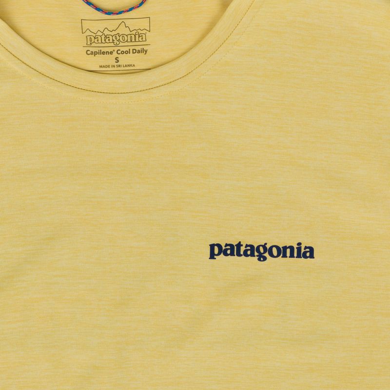 Мъжка блуза с дълъг ръкав  Patagonia Cap Cool Daily Boardshort Logo LS limestone yellow - Light Limestone yellow x-dye 3