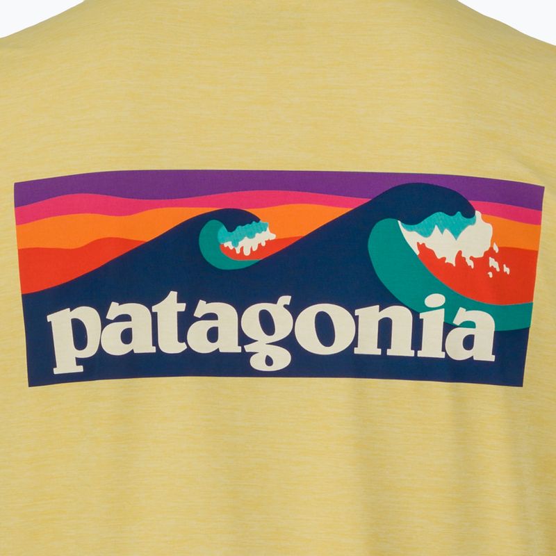 Мъжка блуза с дълъг ръкав  Patagonia Cap Cool Daily Boardshort Logo LS limestone yellow - Light Limestone yellow x-dye 5