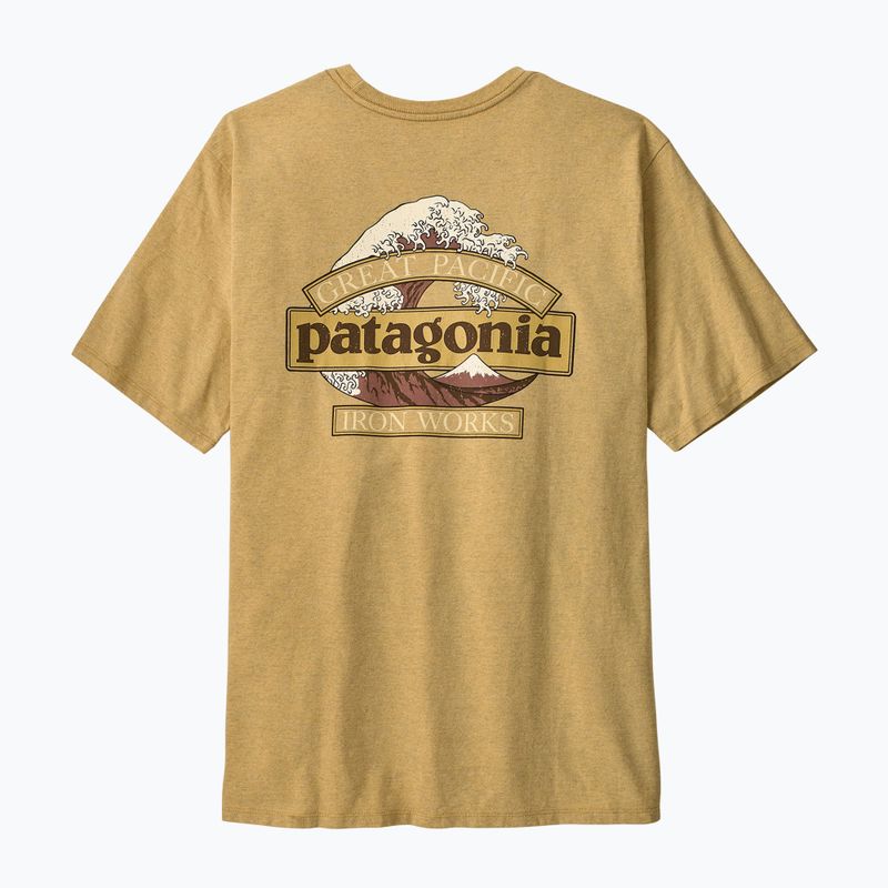 Мъжка тениска Patagonia Great Waves Responsibili-Tee lynx tan 2
