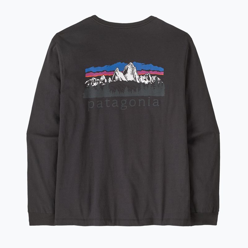 Мъжка блуза с дълъг ръкав Patagonia Fitz Roy Foothills LS ink black 2