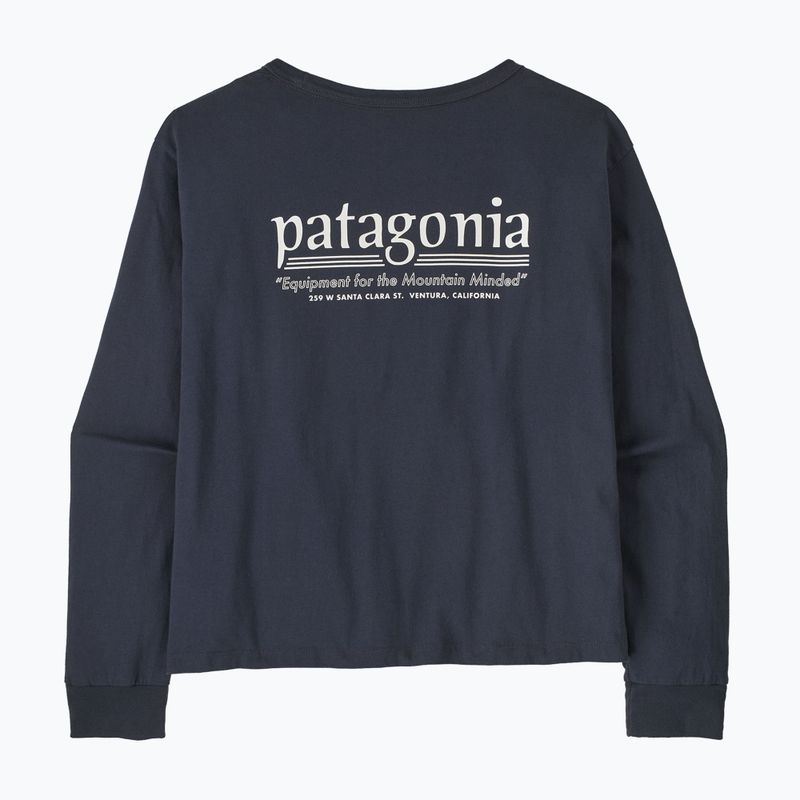 Дамска блуза с дълъг ръкав Patagonia Hut Tripper Easy Cut smolder blue 2